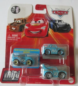 Disney Pixar Cars Mini Racers Dinoco Series Bling Lightning The King Chick Hicks - Picture 1 of 4