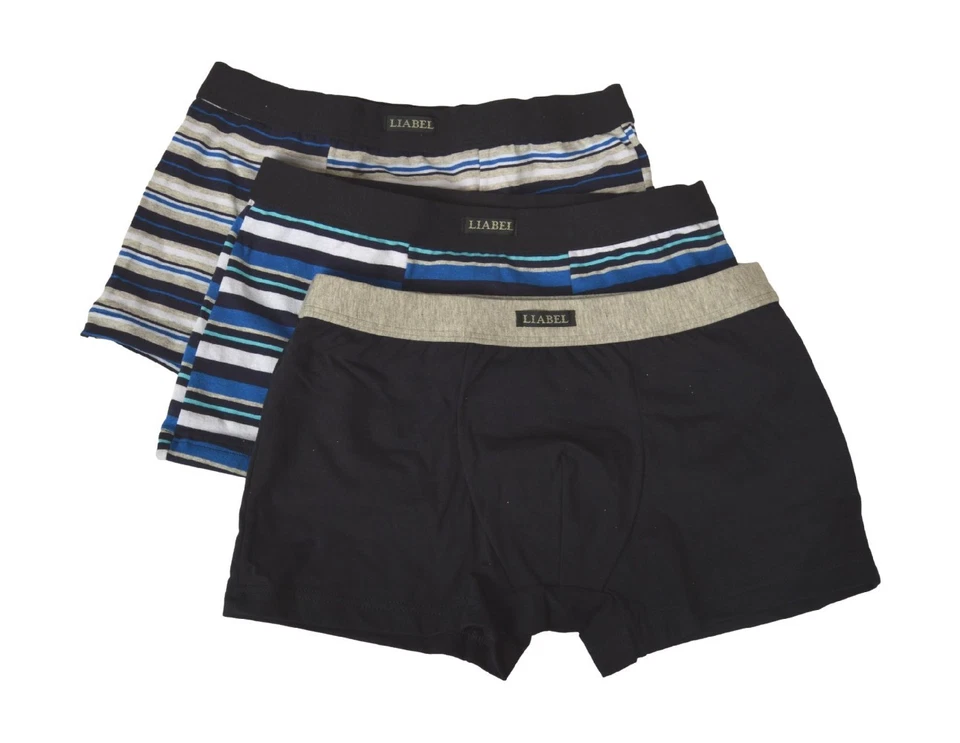 Boxer uomo LIABEL parigamba confezione 3 capi elastico ricoperto cotone elastici - Immagine 1 di 1