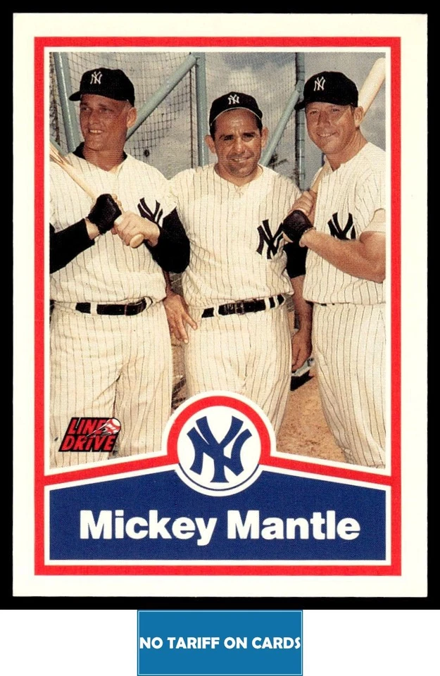 1991 Line Drive Mickey Mantle Mickey Mantle New York Yankees #10 - Image 1 of 2