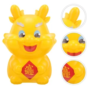 1 Set of DIY Dragon Piggy Bank Chinese Style Money Saving Pot Cartoon Dragon - Afbeelding 1 van 12