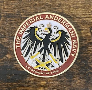 Moneda Desafío Militar de la Marina Imperial Andermani Rara - Imagen 1 de 2