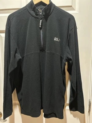 Pullover polar con cremallera Qtr para hombre Black Jack Wolfskin exterior talla XL Foto 1 de 4