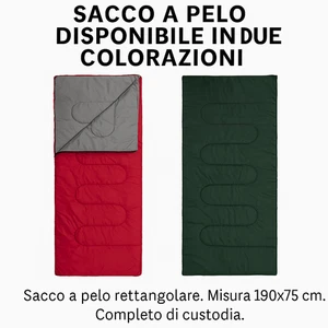 Sacco a Pelo Vesti Casa 190x75 cm con Custodia – 2 Colori Disponibili - Foto 1 di 3