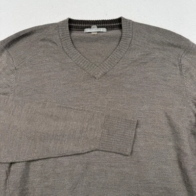 Smartwool Sweater Mens Large Gray V Neck Merino Wool Blend Pullover Lightweight - Image 1 of 4