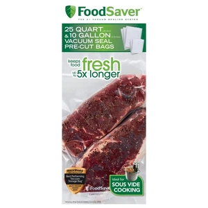 FBSQ25G10-NP Sous Vide Bags, Medium, Clear - Picture 1 of 4