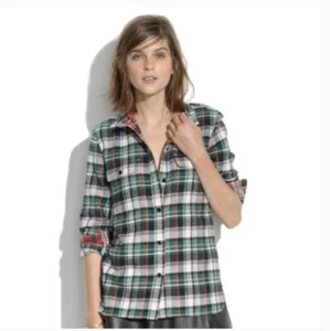 Madewell Plaid Soft Flannel Classic Ex-Boyfriend Shirt Womens XS - Imagen 1 de 10