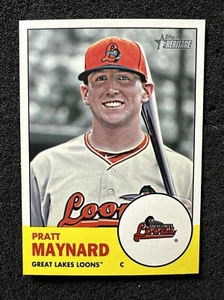 PRATT MAYNARD #167 2012 Topps Heritage Minor League Edition Rookie/Prospect QTY - Picture 1 of 2