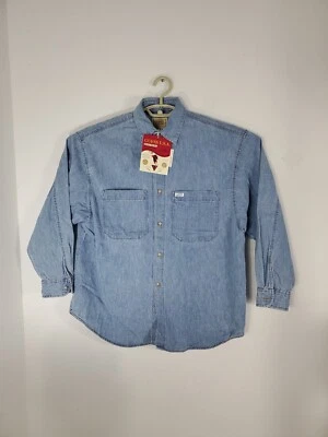 Camisa Denim GUESS Nueva Western Spirit De Colección Para Hombres Sin Stock Pequeña Nueva Hecha en EE. UU. Foto 1 de 4
