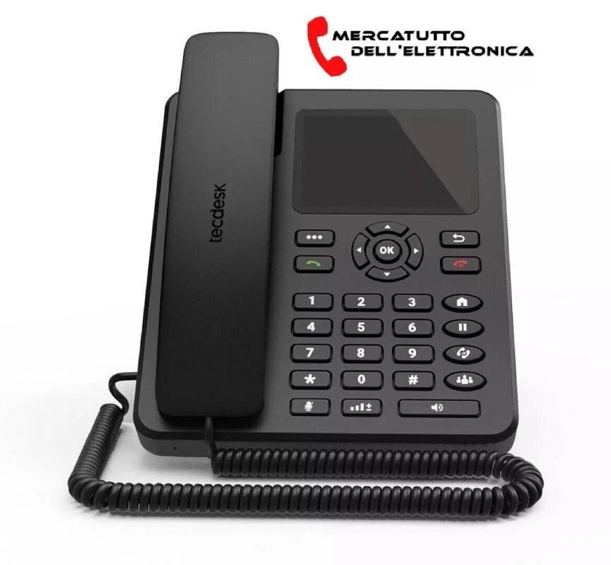TELEFONO FISSO TECDESK MODEL 4 FUNZIONA CON TUTTE LE SIM SENZA LINEA FISSA CASA - Immagine 1 di 4
