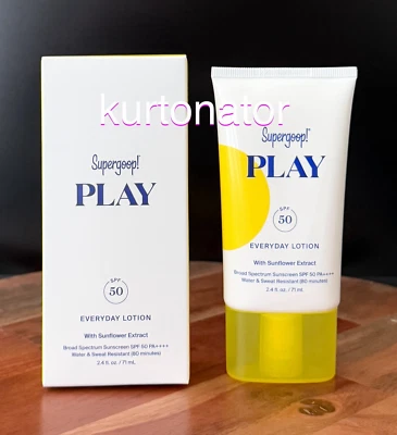 Supergoop PLAY 日常乳液 SPF 50 PA++++ 全新旅行装 2.4 液量盎司 03/2028 — 第 1/3 张图片