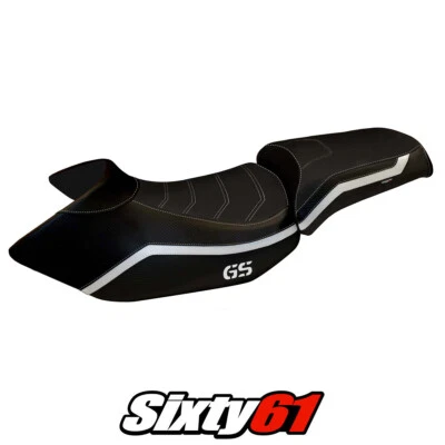 Cubierta de asiento BMW R1200GS 2005-2009 2010 2011 2012 Tappezzeria Comfort blanco negro Foto 1 de 4