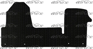 PASST FÜR Vauxhall (Opel) Movano 2010-2021 MASSGESCHNEIDERTE GUMMIFUSSMATTE VORNE (3 MM- &-5 MM) - Bild 1 von 4