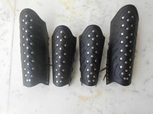 Collectible Leather Armor Vambrace Arm & Leg Guard Roleplay Halloween Item - Picture 1 of 4