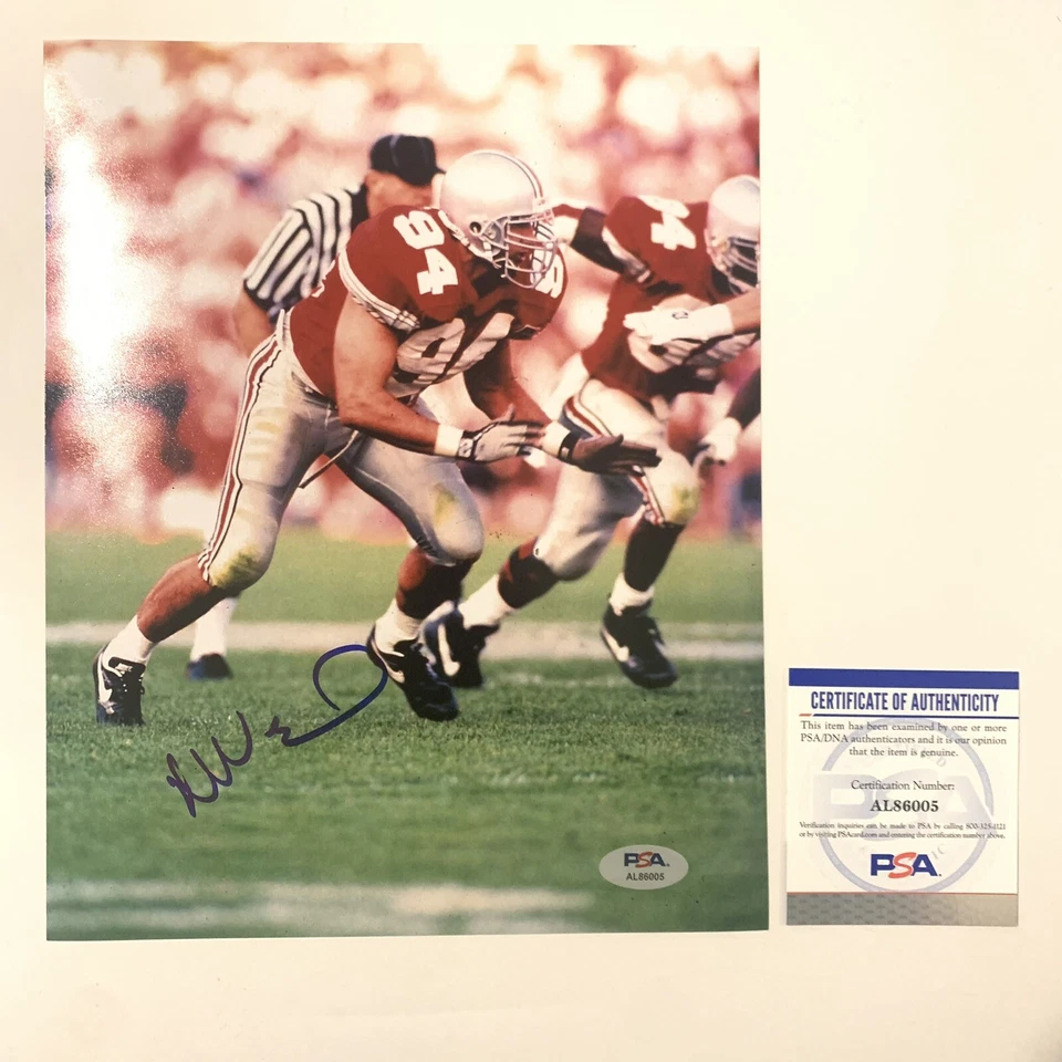 Mike Vrabel Signed 8x10 Photo PSA/DNA Ohio State Buckeyes Autographed - Image 1 of 1