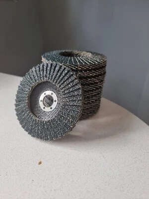 10 x Garryson Zirconium Flap Discs 100 X 16mm . 4'' X 5/8"