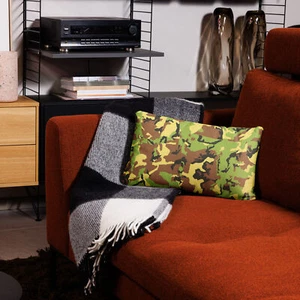 Green Camo Pattern Pillow - Picture 1 of 2