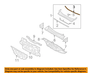 HYUNDAI OEM 07-12 Santa Fe-Copertura Griglia Weatherstrip 861532B000 - Foto 1 di 1