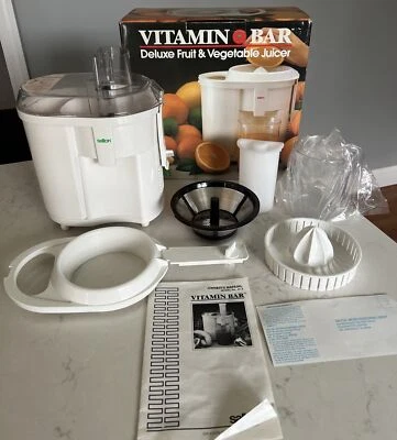 Exprimidor de frutas y verduras Salton Deluxe JC-3 de colección 1991 completo probado usado en excelente estado Foto 1 de 4