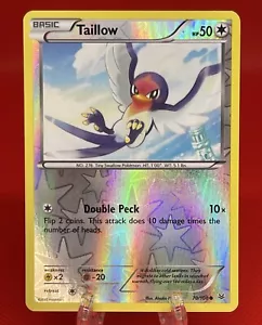 Juego de cartas coleccionables Pokémon Taillow 70/108 XY Roaring Skies holograma inverso inglés X&Y 2015 LP - Imagen 1 de 2