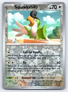 Squawkabilly 162/198 Reverse Holo Scarlet & Violet Pokemon Card - NM Near Mint - Picture 1 of 5