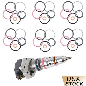 6 Set 3126B Diesel Fuel Injector 0R9350 O-Ring Seal Kit For CAT Caterpillar - Picture 1 of 11