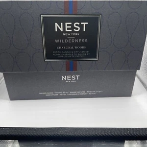 NEST New York 2-Pc. Wilderness Charcoal Woods Candle 4.5oz & Diffuser Set NEW - Picture 1 of 4