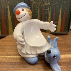 Fitz and Floyd Vintage 1978 Clown Seal Ceramic Soap Dish Candle Holder - Picture 1 of 10