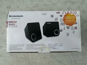 Lenovo M0620 2.0 Portable Speaker System 4W RMS Black USB Powered Laptop Desktop - Photo 1/3