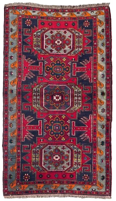 238 x 137cm Vintage 1970 Handmade Persiann Carpet Traditional Oriental Wool Rug - Image 1 of 4
