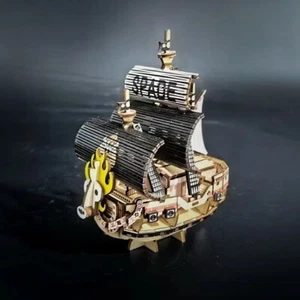 One Piece Ace Anime Holzbausatz Holzbausätze 3D Holz Puzzle Bausatz SPADE boot - Picture 1 of 6