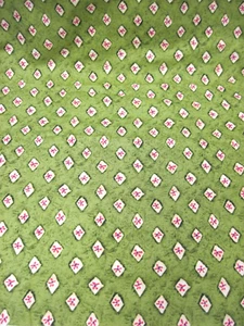 BUTTERFLY GARDEN(REBECCA CARTER)GREEN COTTON FABRIC. WILMINGTON PRINTS. 44”x74”. - Picture 1 of 7