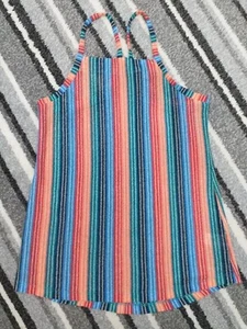 Next Multi Stripe Sleeveless Top Size 10 - Picture 1 of 5