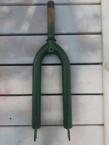 Mongoose BMX fork threaded Hunter green paint 22.2 insert - Picture 1 of 6