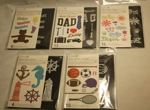 Little B Paper Cutting Dies Pick1: Welcome Baby, Dad, Spring, Nautical or Sports - Picture 1 of 46