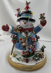 The Bradford Exchange A Charming Tails Christmas Snowman Figurine 15-01005-001 - Picture 1 of 20