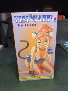 Visionary Vol 1 & 2 by U-Jin (VHS, 1999, Anime 18) English Language Rare 1995 - Picture 1 of 3