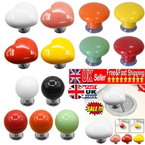 Universal Dual Push Button Colored heart-shaped Toilet Flush Button ReplacemenKH - Picture 1 of 21