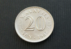 Malaysia 1987 20 Sen High Grade EF/aUNC C8276 - Picture 1 of 2