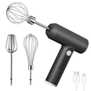 Electric Cordless Hand Mixer For Cakes Cookies Eggs 3 Speeds Mixer Kitchen Tools - Picture 1 of 8