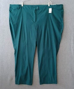 Lane Bryant Pants Womens 34 Blue Straight Mid Rise Casual Workwear Pants - Picture 1 of 12