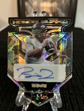 BAILEY ZAPPE RC 5/5 AUTO 2022 Leaf Valiant Honor Guard Die Cut Crystal Black 👀