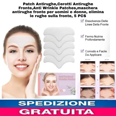 Patch Antirughe-Cerotti Fronte-Maschera x Uomini E Donne- 5 Pcs elimina rughe - Immagine 1 di 4