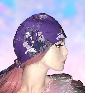 Jack Skellington Scrub  Cap Nightmare Before Christmas Surgical Cap Nurse Hat - Picture 1 of 3