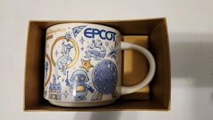 Disney 50th Starbucks Been There EPCOT 14oz Full Size Becher NEU im Karton - Bild 1 von 15