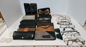 LARGE Lot Of Vintage Eyeglasses Frames ~ w/ Cases ~Various Condition - Picture 1 of 9