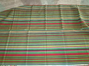 Wilminton Prints cotton fabric - Christmas Stripe - 33" x 35" - Picture 1 of 3