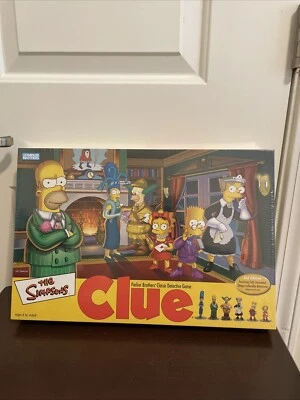 The Simpsons Clue Detective 2nd Edition Game '02 Vintage Hasbro New Sealed - Image 1 of 4