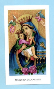 SANTINO MADONNA del CARMINE IMAGE PIEUSE - HOLY CARD SANTINI - Picture 1 of 1