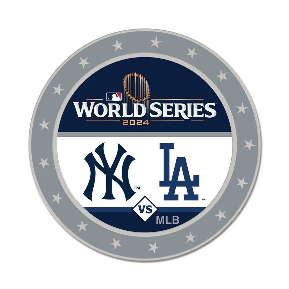 Los Angeles Dodgers New York Yankees Dueling 2024 World Series Pin Wincraft - Image 1 of 1