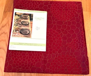 Pillow Cover pillow, Red Quilted Cover NEW Signature HomeStyles 17x 17 - Picture 1 of 7